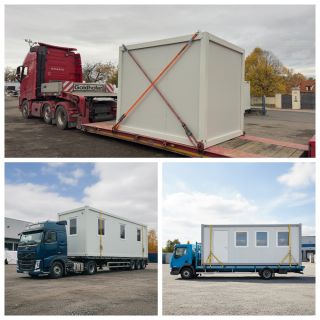 Zboží na cestě! 🚚 Ať už potřebujete kompaktní modul (nahoře) nebo velký obytný kontejner Sotra (dole), naše logistika je...